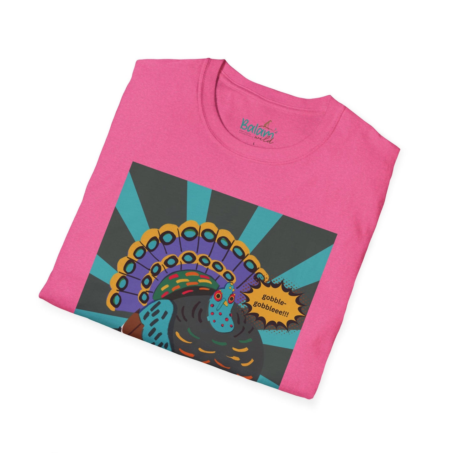 Ocellated Turkey Pop Art Tee - Heather Heliconia