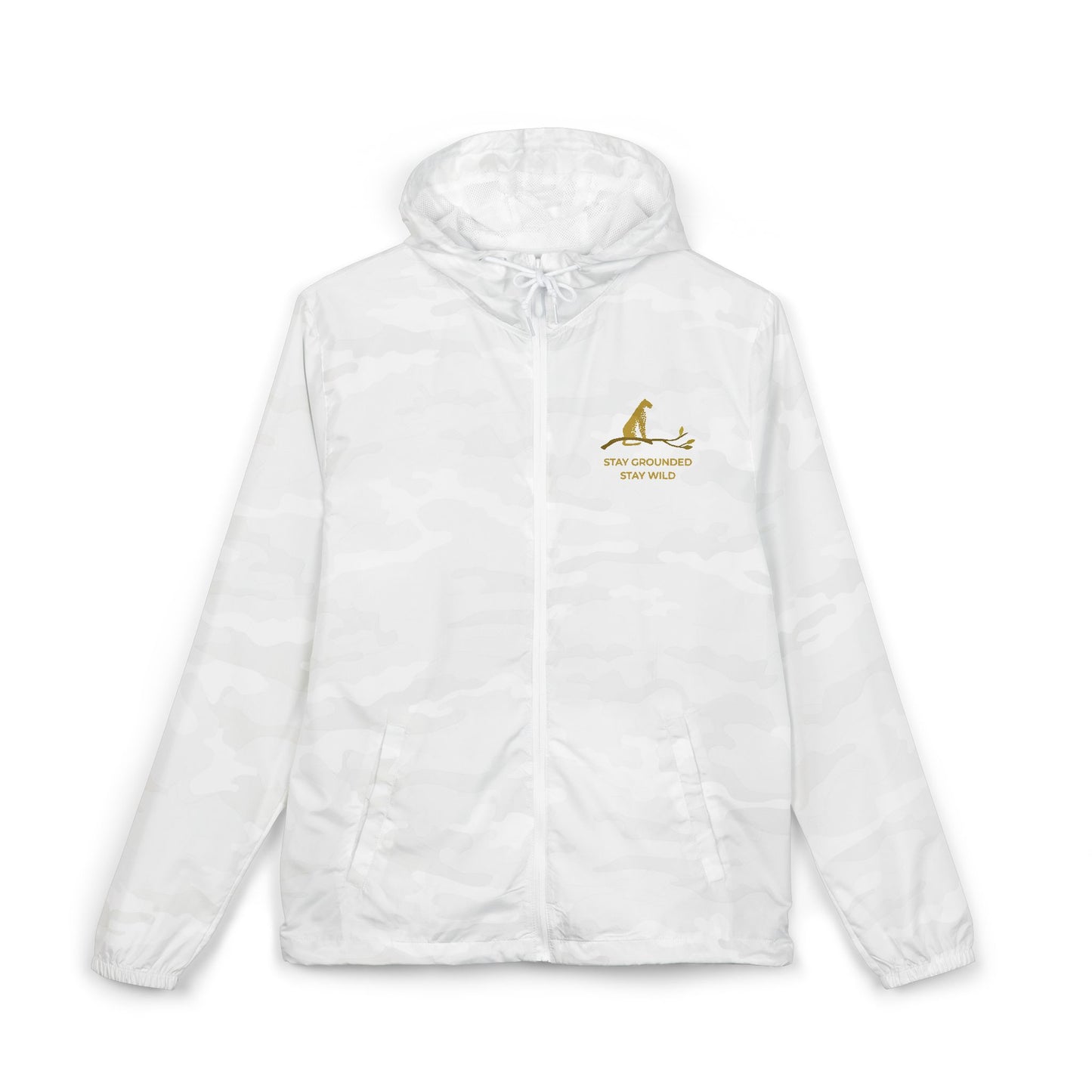 Balam Wild “Stay Grounded, Stay Wild” Windbreaker Jacke - White