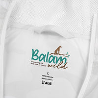 Balam Wild “Stay Grounded, Stay Wild” Windbreaker Jacke - White