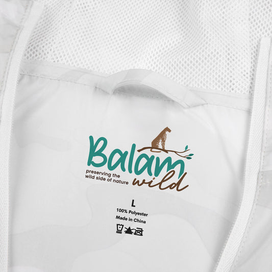 Balam Wild “Stay Grounded, Stay Wild” Windbreaker Jacke - White