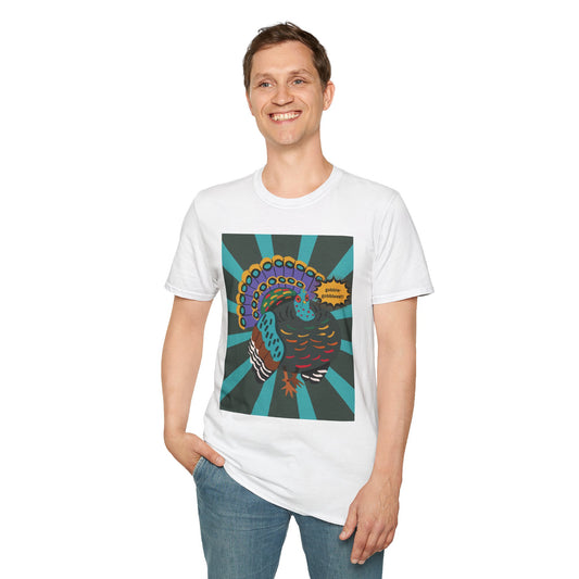 Copy of Ocellated Turkey Pop Art Tee - Pistachio