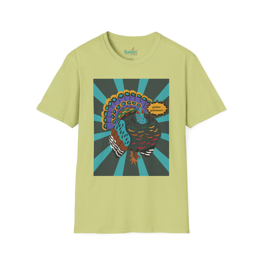 Ocellated Turkey Pop Art Tee - Pistachio