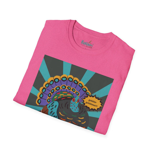 Ocellated Turkey Pop Art Tee - Heather Heliconia