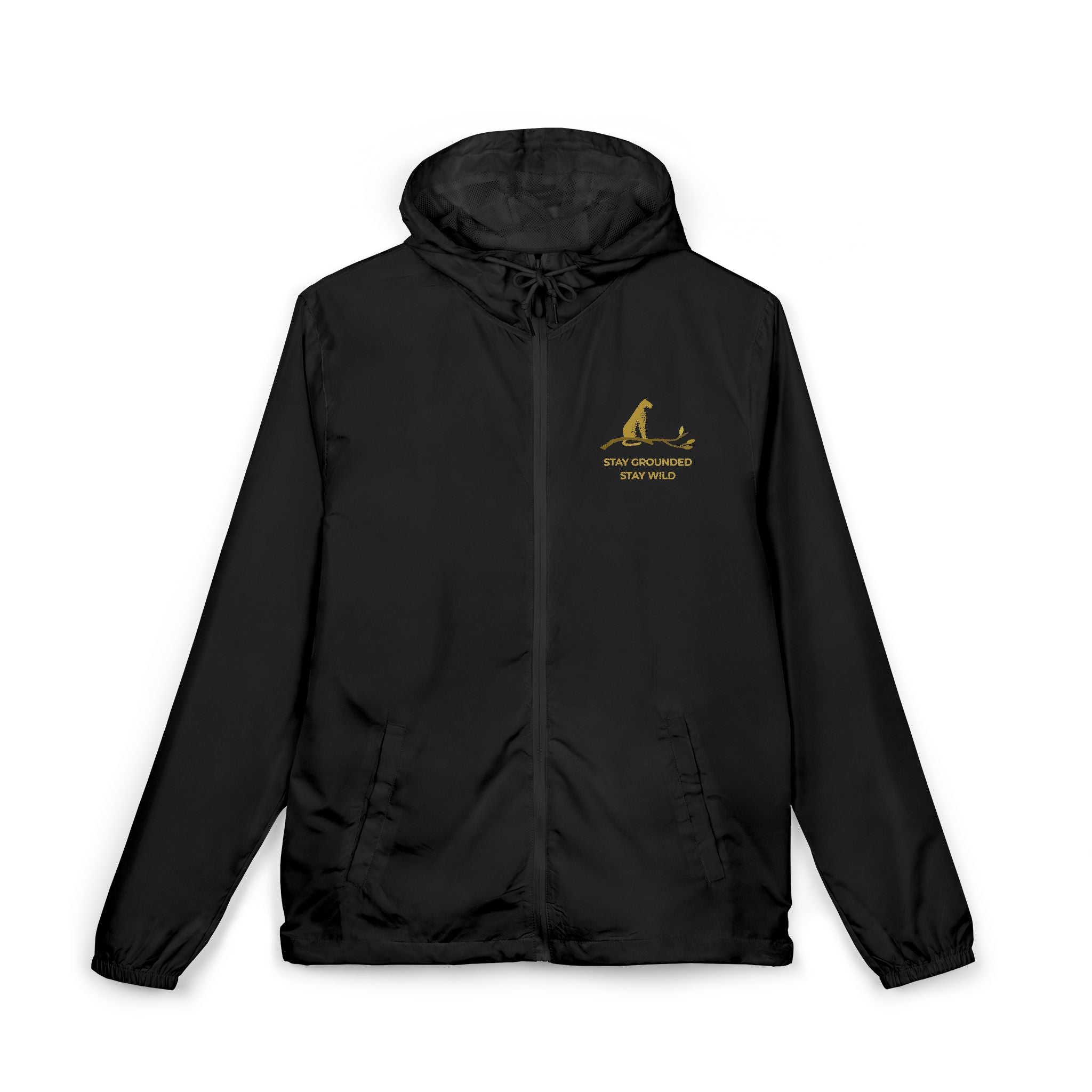 Balam Wild “Stay Grounded, Stay Wild” Windbreaker Jacke - Black
