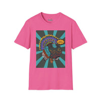 Ocellated Turkey Pop Art Tee - Heather Heliconia